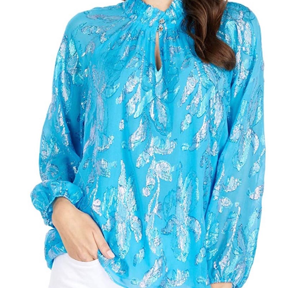 Lilly Pulitzer Giana galiana silk blouse